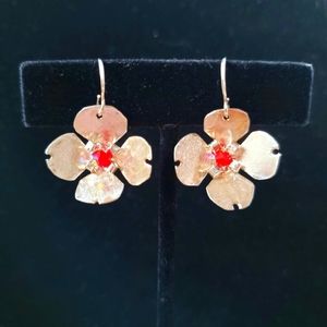 Sterling Silver Flower Earrings